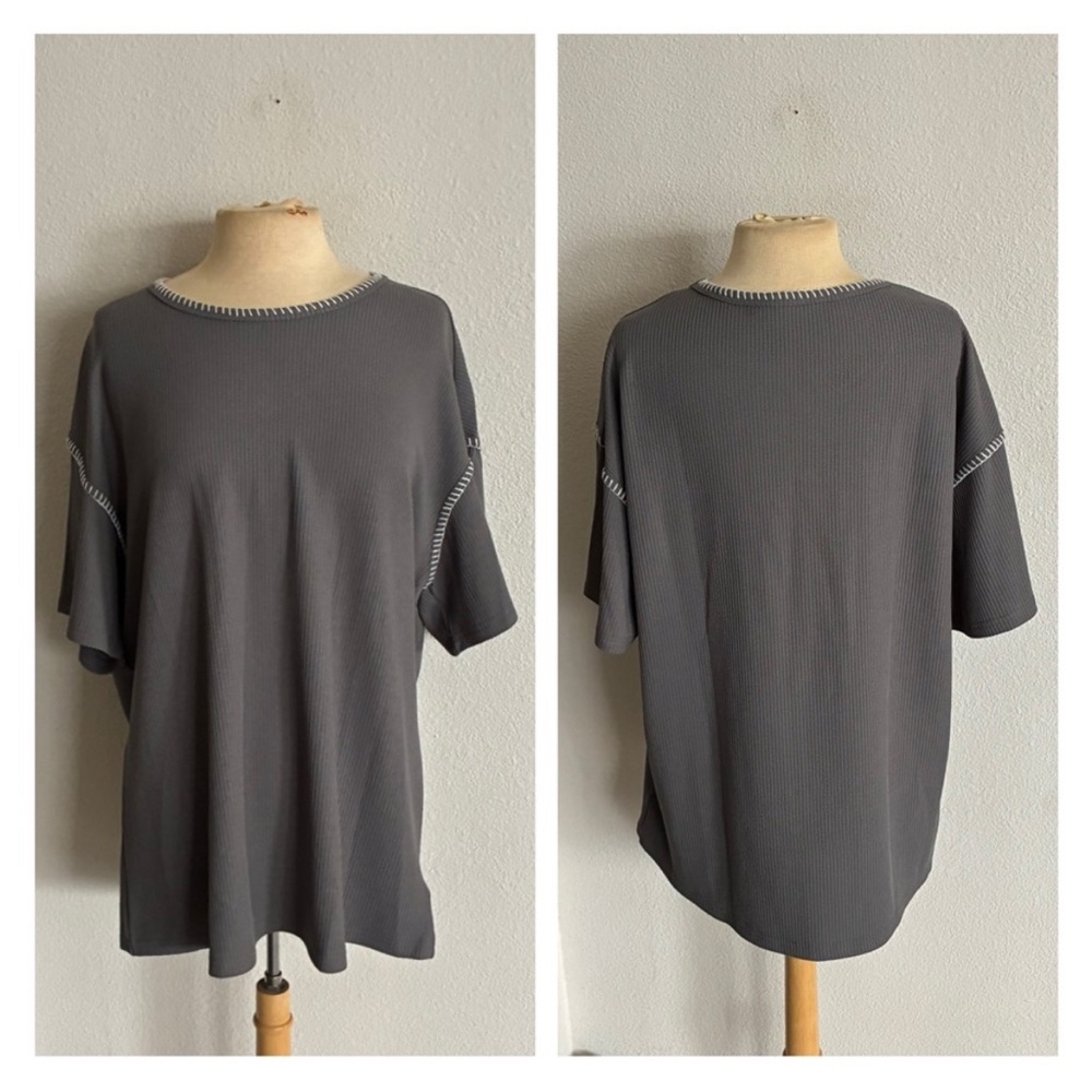 WAS $18 Dazy waffle knit top